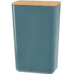Úložný box s bambusovým vekom Roger, 13 x 20, 7 x 8 cm, modrá vyobraziť