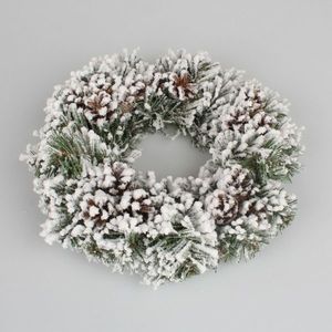Vianočný veniec Snowy cones biela, pr. 26 cm vyobraziť