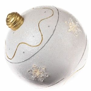 Vianočná LED dekorácia Ball biela, pr. 24 cm vyobraziť