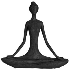 Dekorácia Yoga Lady čierna 18, 5 x 19 x 5 cm, polystone vyobraziť