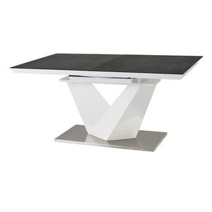 Sconto Jedálenský stôl OLOROS 2 čierna/biela vyobraziť