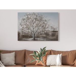 Ručne maľovaný obraz Zasnežený strom 100x70 cm, 3D štruktúra% vyobraziť