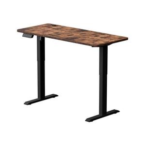 Výškovo nastaviteľný písací stôl LEVANO 140x60 cm drevo/čierna vyobraziť
