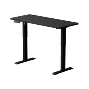 Výškovo nastaviteľný písací stôl LEVANO 140x60 cm čierna vyobraziť