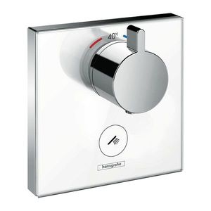 Hansgrohe ShowerSelect Glass - Termostat Highflow pre 1 spotrebič a ďalší výtok, biela/chróm 15735400 vyobraziť