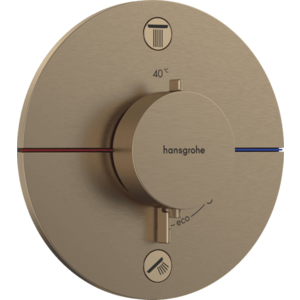 Hansgrohe ShowerSelect Comfort S - Termostat pod omietku pre 2 spotrebiče, kartáčovaný bronz 15554140 vyobraziť