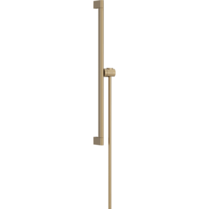 Hansgrohe Unica - Sprchová tyč S Puro 650 mm s ľahko posuvným držiakom a sprchovou hadicou, kartáčovaný bronz 24402140 vyobraziť