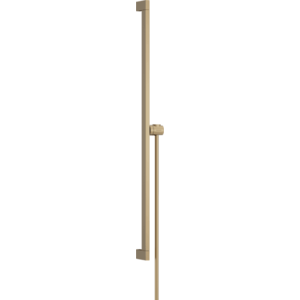 Hansgrohe Unica - Sprchová tyč E Puro 900 mm s ľahko posuvným držiakom a sprchovou hadicou, kartáčovaný bronz 24403140 vyobraziť
