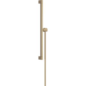 Hansgrohe Unica - Sprchová tyč E Puro 650 mm s ľahko posuvným držiakom a sprchovou hadicou, kartáčovaný bronz 24404140 vyobraziť