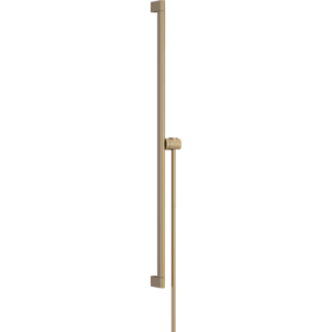 Hansgrohe Unica - Sprchová tyč S Puro 900 mm s ľahko posuvným držiakom a sprchovou hadicou, kartáčovaný bronz 24405140 vyobraziť