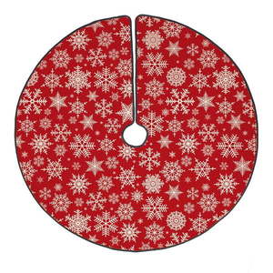 Bavlnený koberec pod vianočný stromček Butter Kings Freezy Snowflakes, ø 130 cm vyobraziť