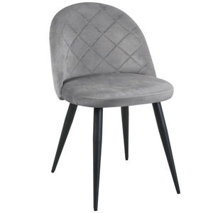 Čalouněná designová židle Poppy šedá vyobraziť