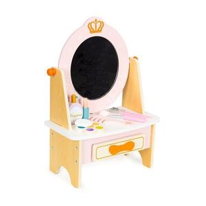 Dětský dřevěný toaletní stolek Samantha růžový vyobraziť