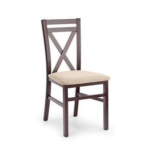 Jídelní židle Mariah tmavý ořech/béžová vyobraziť