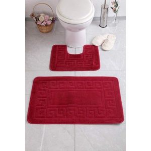 Koupelnová sada koberečků ETHY červená vyobraziť