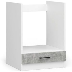 Kuchyňská skříňka Olivie pod troubu S 60 cm bílá/beton vyobraziť
