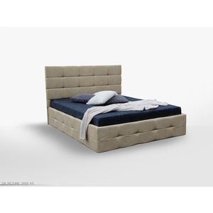 Manželská postel Bristol s roštem 180x200 ekokůže bílá matná vyobraziť
