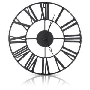 Nástenné hodiny Vintage 36, 5 cm čierne vyobraziť