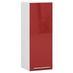 Závěsná kuchyňská skříňka Olivie W 30 cm bílo-červená vyobraziť