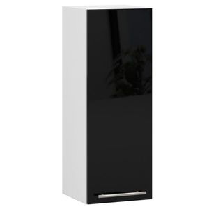 Závěsná kuchyňská skříňka Olivie W 30 cm černo-bílá vyobraziť