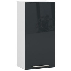 Závěsná kuchyňská skříňka Olivie W 40 cm grafit/bílá vyobraziť