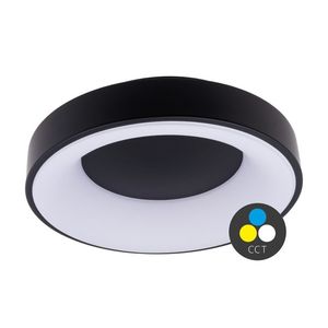 T-LED Čierne LED stropné svietidlo guľaté 380mm 32W CCT 105530 vyobraziť
