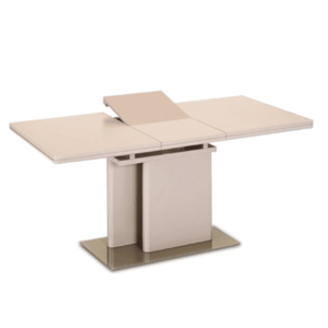 Jedálenský rozkladací stôl, capuccino extra vysoký lesk, 120-160x80 cm, VIRAT vyobraziť