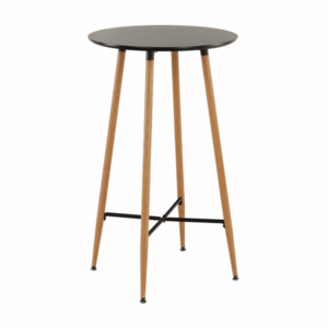 Barový stôl, čierna/dub, priemer 60 cm, IMAM vyobraziť
