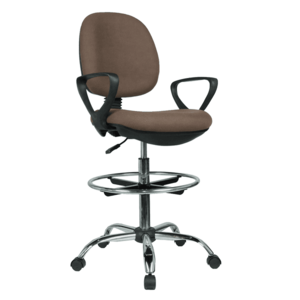 Vyvýšená pracovná stolička, hnedá/čierna, TAMBER vyobraziť