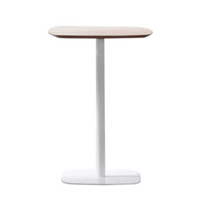 Barový stôl, dub/biela, MDF/kov, priemer 60 cm, HARLOV vyobraziť