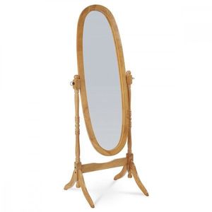 AUTRONIC 20124 OAK Zrkadlo stojací v. 151 cm, konštrukcia z masívneho kaučukovníka, morenie dub vyobraziť
