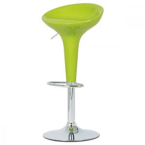 AUTRONIC AUB-9002 LIM barová stolička, plast zelený/chróm vyobraziť