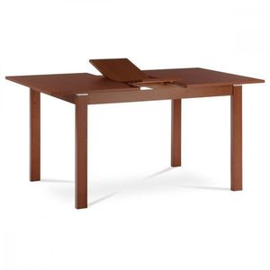 AUTRONIC BT-6777 TR3 Jedálenský stôl rozkladací 120+30x80x74 cm, doska MDF, dyha, nohy masív, tmavá čerešňa vyobraziť
