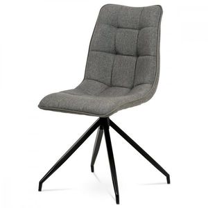 AUTRONIC HC-396 COF2 jedálenská stolička, hnedá látka + ekokoža, kov antracit vyobraziť