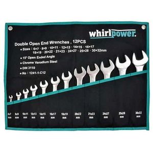 Sada kľúčov whirlpower® 1241-1-C12, 12 dielna, vidlicová vyobraziť