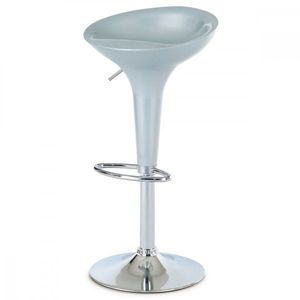 AUTRONIC AUB-9002 SIL barová stolička, plast strieborný/chróm vyobraziť