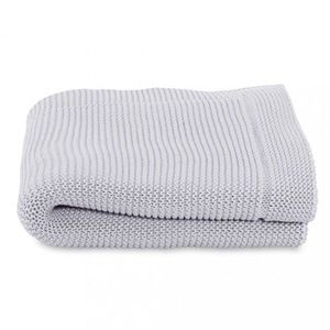 CHICCO Deka pletená Tricot Blanket Light Grey 90x70 cm vyobraziť