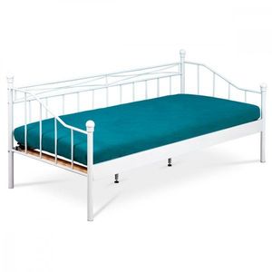 AUTRONIC BED-1905 WT posteľ jednolôžková 90x200, kovová konštrukcia, biely matný lak vyobraziť