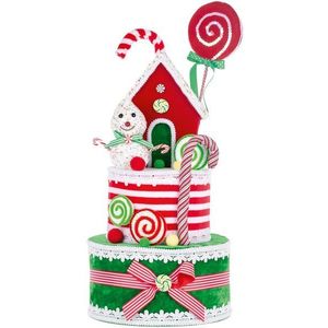 Dekorácia MagicHome Vianoce, Candy Line Torta, 27x57 cm vyobraziť