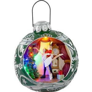Dekorácia MagicHome Vianoce, Balet v guli, 7 LED, farebná, s melódiami, 3xAA, interiér, 30, 50x26, 50x31, 70 cm vyobraziť