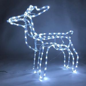 Dekorácia MagicHome Vianoce, Sob, 144x LED studená biela, 230V, exteriér, 59x27, 50x64 cm vyobraziť