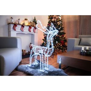 Dekorácia MagicHome Vianoce, Sob, 216x LED studená biela, s otočnou hlavou, 230V, 50 Hz, exteriér, 64, 50x44, 50x84 cm vyobraziť