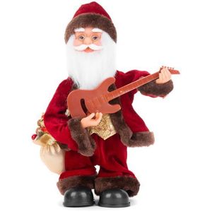 Dekorácia MagicHome Vianoce, Santa s gitarou, 3xAAA, 35 cm, hrajúci vyobraziť