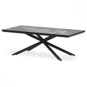 AUTRONIC AHG-288 GREY Stůl konferenční, deska slinutá keramika 120x60, šedý mramor, nohy černý kov vyobraziť