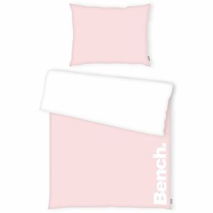 Bench Bavlnené obliečky bielo-ružová, 140 x 200 cm, 70 x 90 cm vyobraziť