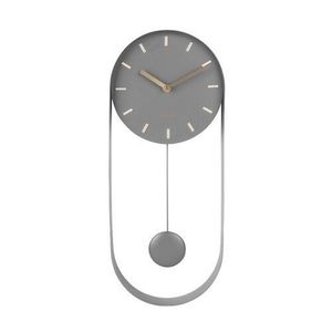 Karlsson 5822GY Dizajnové kyvadlové nástenné hodiny, 50 cm vyobraziť