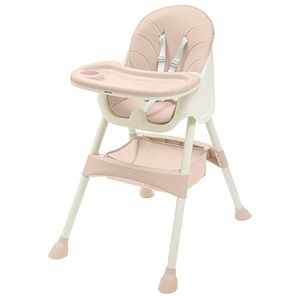 Baby Mix Jedálenská stolička Nora ružová, 51 x 43 x 27 cm vyobraziť