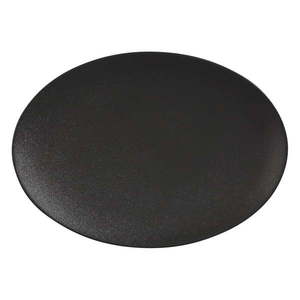 Čierny keramický servírovací tanier 22x30 cm Caviar – Maxwell & Williams vyobraziť