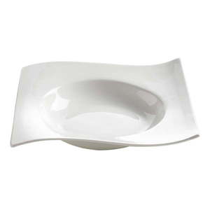 Biely hlboký porcelánový tanier Motion – Maxwell & Williams vyobraziť