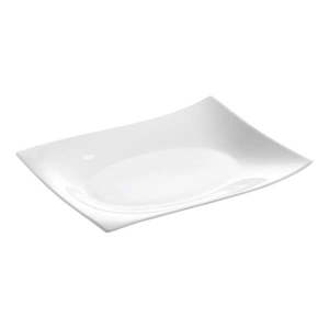 Biely porcelánový servírovací tanier 22x30 cm Motion – Maxwell & Williams vyobraziť